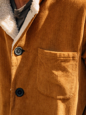 Image of Mack Jacket in Deep Tan Corduroy