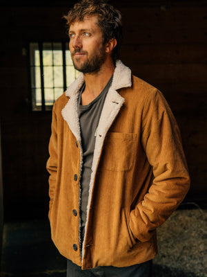 Image of Mack Jacket in Deep Tan Corduroy