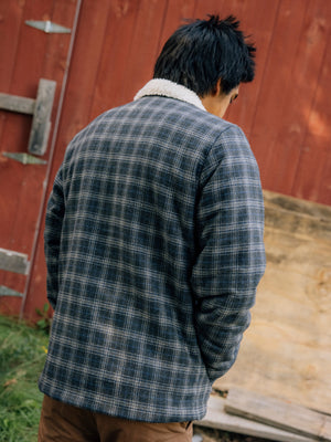 Image of Mack Jacket in Navy Plaid