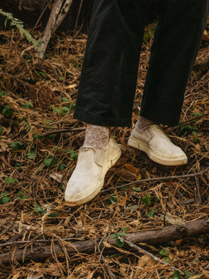 Image of Marled Utility Sock in Redwood