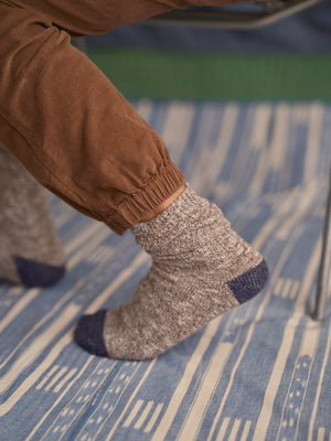 Image of Marled Utility Sock in Walnut