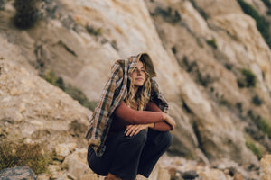 Image of Merino Long Sleeve Tee in Red Rock