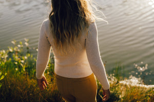 Image of Merino Long Sleeve Tee in Salt