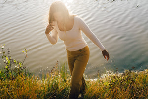 Image of Merino Long Sleeve Tee in Salt