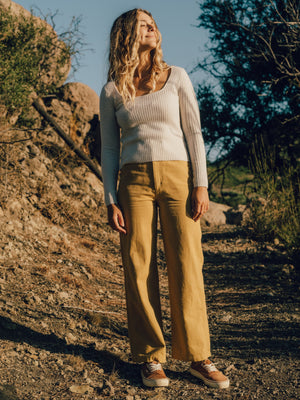 Image of Merino Long Sleeve Tee in Salt