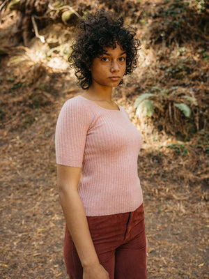 Image of Merino Tee in Blush