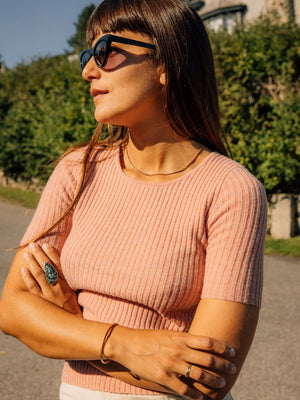 Image of Merino Tee in Blush