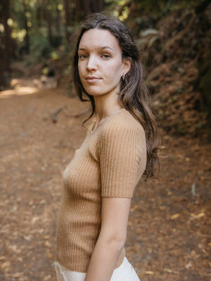 Image of Merino Tee in Fawn