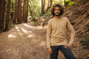 Image of Mollusk Henley in Tan Earth