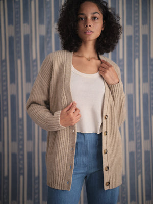 Image of Nest Cardigan in Oatcake