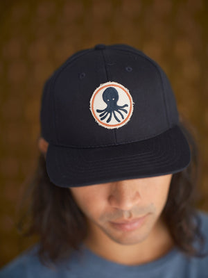 Image of Octopus Patch Hat in Faded Black