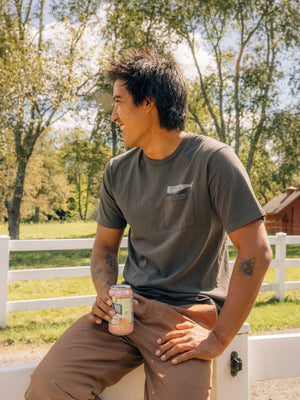 Image of Olde Whale Tee in Faded Black