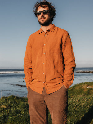 Image of One Pocket Shirt in Deep Tan