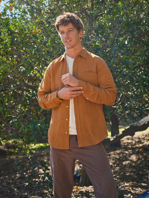 Image of One Pocket Shirt in Deep Tan