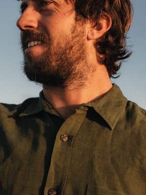 Image of One Pocket Shirt in Rover Green