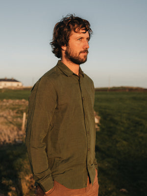 Image of One Pocket Shirt in Rover Green