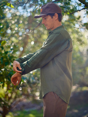 Image of One Pocket Shirt in Rover Green