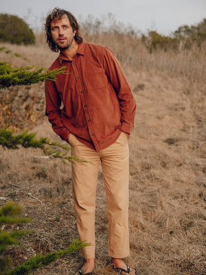 Image of One Pocket Shirt in Umber Corduroy