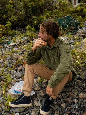 Image of One Pocket Shirt in Wakame Corduroy