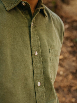 Image of One Pocket Shirt in Wakame Corduroy