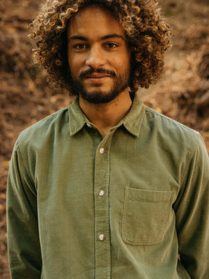 Image of One Pocket Shirt in Wakame Corduroy