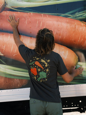 Image of Outer Veggie Tee in Faded Black