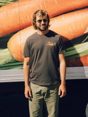 Image of Outer Veggie Tee in Faded Black