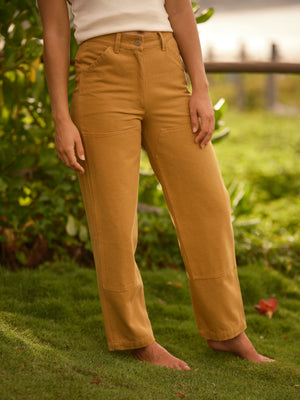 Image of Patchfront Work Pants in Sunshine