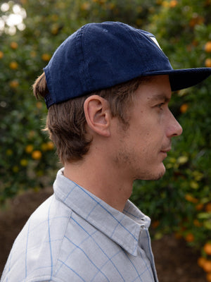 Image of Pelican Patch Corduroy Hat in Navy