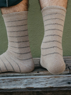 Pique Stripe Sock - OS - Mollusk Surf Shop - description