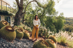 Image of Pointelle Mariette Tee in Natural