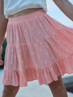 Image of Polly Skirt in Pink Dot