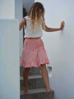 Image of Polly Skirt in Pink Dot