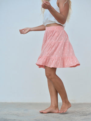 Image of Polly Skirt in Pink Dot