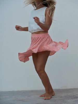 Image of Polly Skirt in Pink Dot