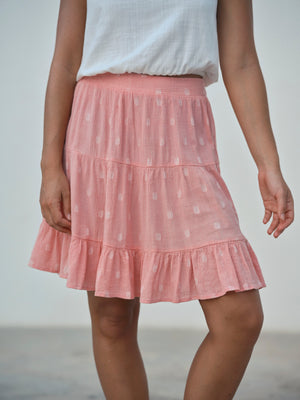 Image of Polly Skirt in Pink Dot