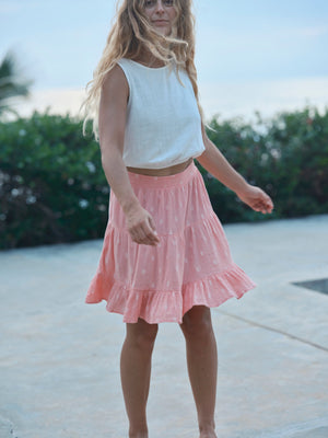 Image of Polly Skirt in Pink Dot