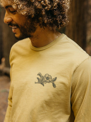 Image of Poppies Long Sleeve in Mustard