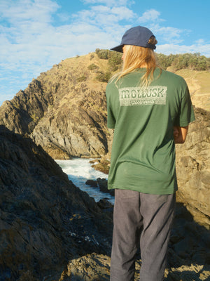 Image of Poppies Tee in Schoolhouse Green