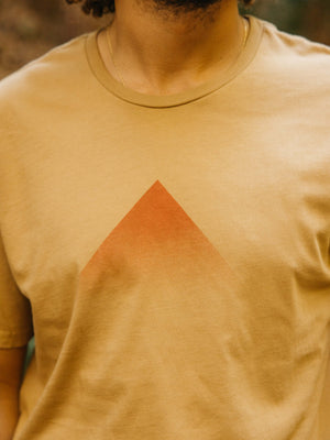 Image of Pyramid Tee in Tan Earth