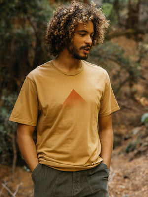 Image of Pyramid Tee in Tan Earth