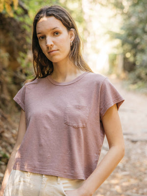 Image of Q Pocket Tee in Lavender