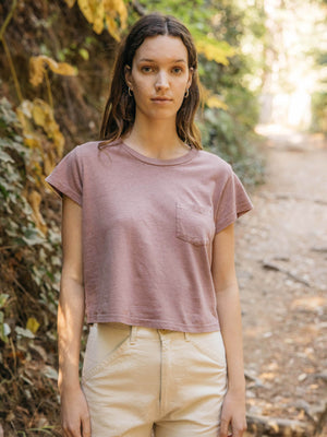 Image of Q Pocket Tee in Lavender