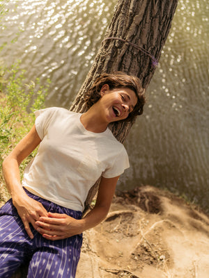 Image of Q Pocket Tee in Natural