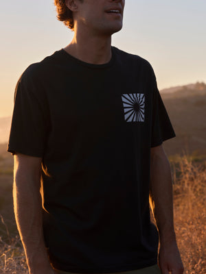 Image of Refraction Tee in Faded Black