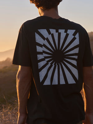 Image of Refraction Tee in Faded Black