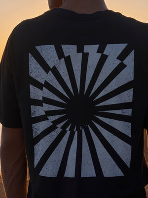 Image of Refraction Tee in Faded Black