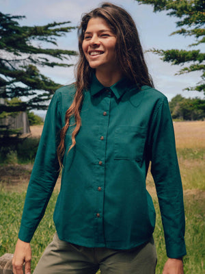 Image of Rosie Shirt in Blue Algae