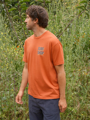 Image of San Francisco Surf Shop Tee in International Orange