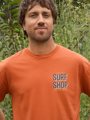 Image of San Francisco Surf Shop Tee in International Orange